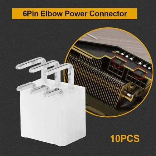 10pcs 6Pin Metal Looper Replacement Power Supply Header