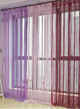 200x100 cm  Crystal Curtain Flash Line Shiny Tassel String D