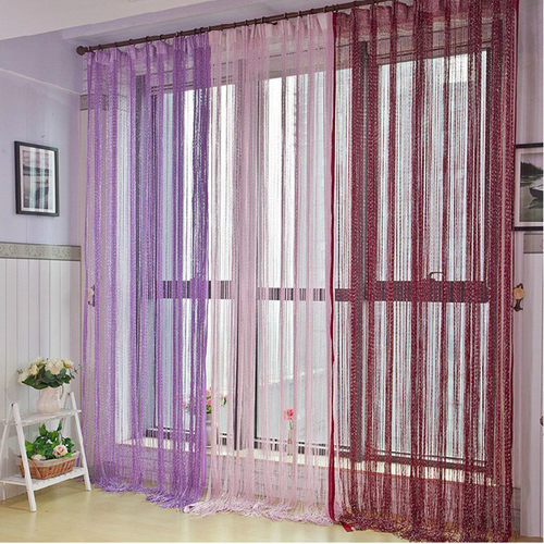 200x100 cm  Crystal Curtain Flash Line Shiny Tassel String D