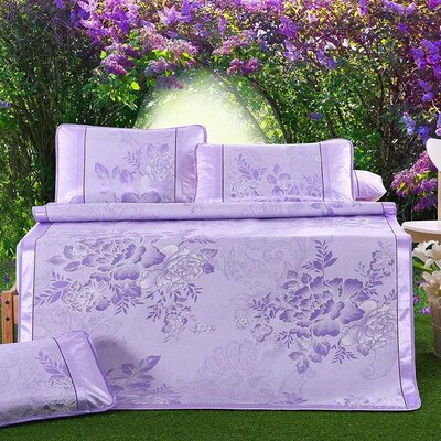 Summer Ice Silk Cold Mat Three Piece Set Folding Mat Thicken