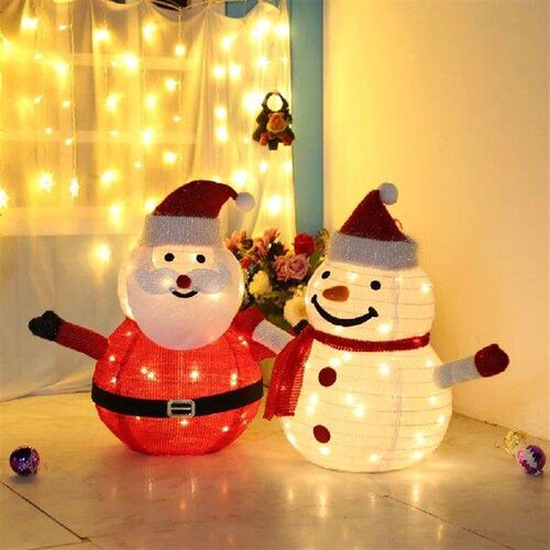 Luminous Ornament Foldable Glowing Snowman Light IP65