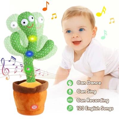 Kids Dancing Talking Cactus Toys Singing Mimicking Recording