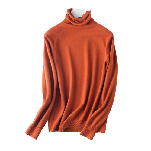 Autumn Winter Womens Sweater Turtleneck Slim Fit Basic Pullo