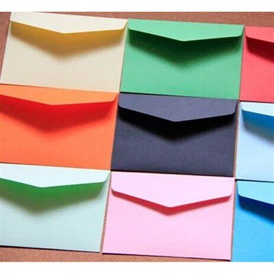20pcs 120x83mm New Year greeting envelope colors are bright