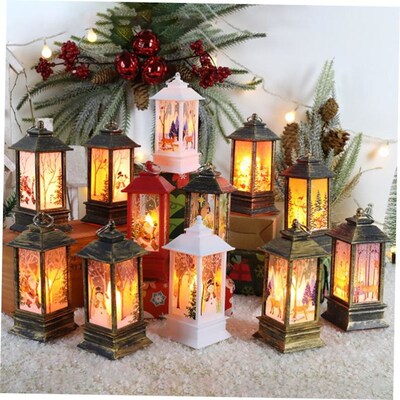Christmas Wind Lamp Candlestick Lamp Night Light For The Eld