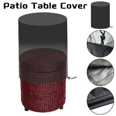 Waterproof Round Table Cover Outdoor Patio BBQ Garden Table