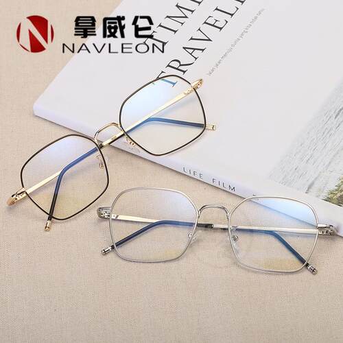 。New metal retro spectacle frame literary myopia optical sp