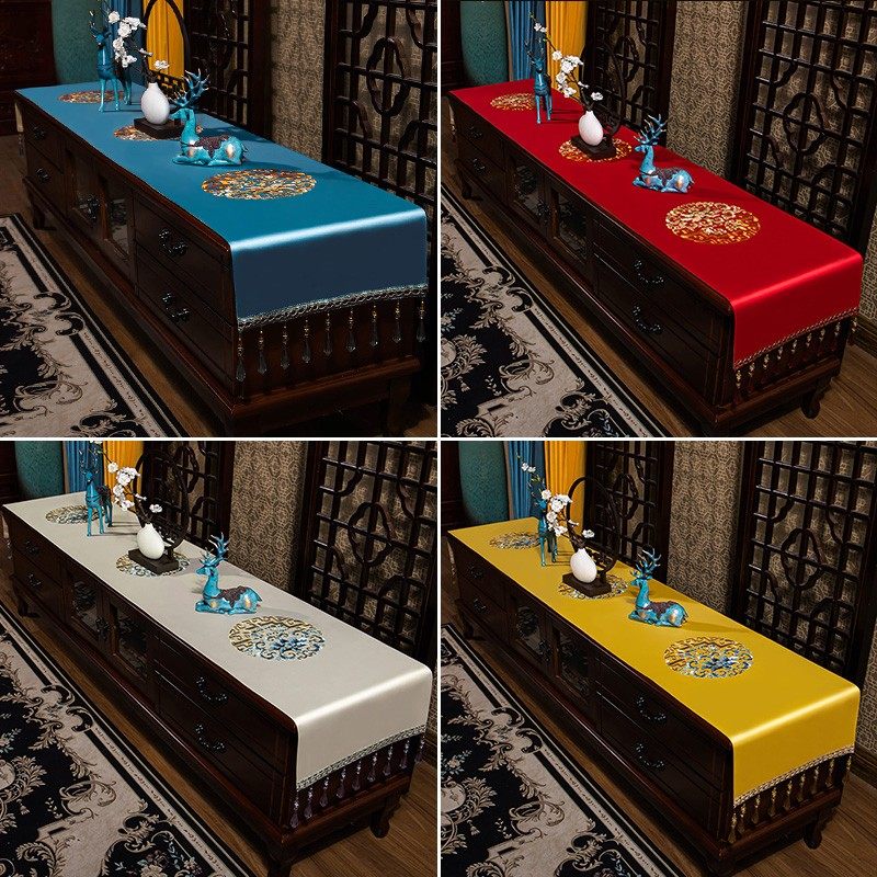 电视柜盖布绣花桌布防水防油免洗桌垫茶几台布桌旗长方形家用餐布,居家布艺,桌旗,淘宝优惠券,粉丝福利购,淘宝优惠卷