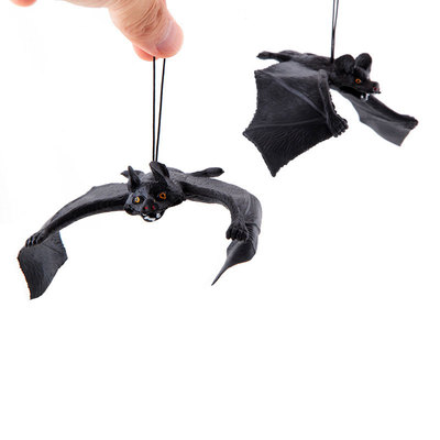 1 pcs Lifelike Fake Bat Halloween Decoration Horror House Ha