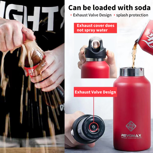 RevoMax 350/500/750/1000ml Double Wall Stainles Steel Water