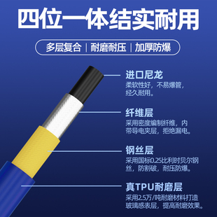 涂匠高压无气喷涂机高压管钢丝软管公螺丝接头喷漆机配件大全通用