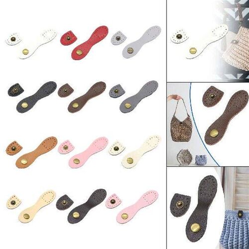 PU Leather Snap Buckle Multifunctional DIY Compact Sew on