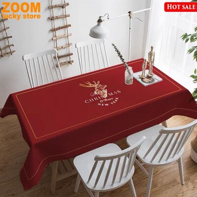 Christmas tablecloth Party decorations Table mat home cloths