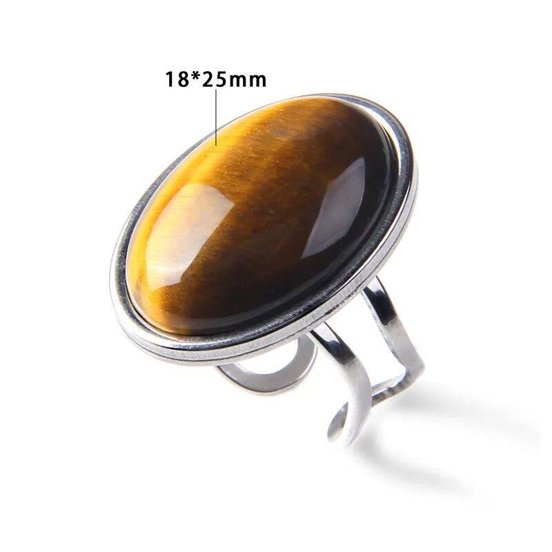 Rose Quartzs Rings Natural Stone Labradourites Beads Rings S