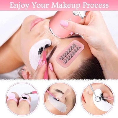 False Eyelash Extension Kit Set Beginner Mannequin Head Lash