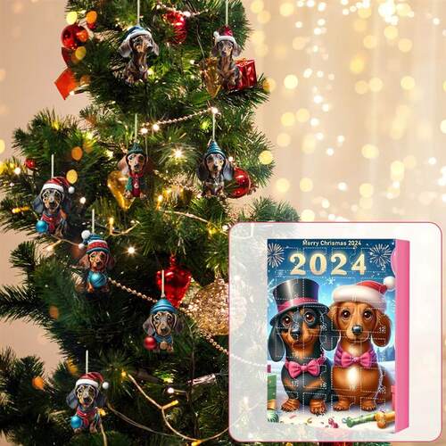 2024 Dachshund Advent Calendar Christmas Advent Calendar Cut
