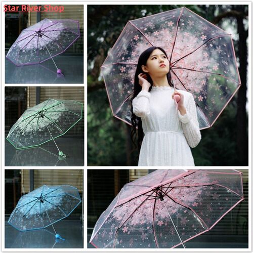 2021 Fashion UV proof sun / umbrella transparent umbrella Ch