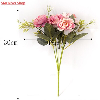 Peony DIY Party Decoration Vintage Silk Artificial Flowers S