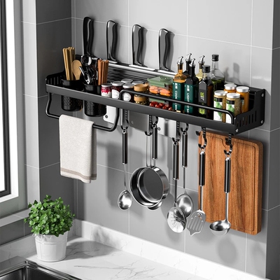 Kitchen Wall-mounted Spice Racks Multifunctional Storage Rac