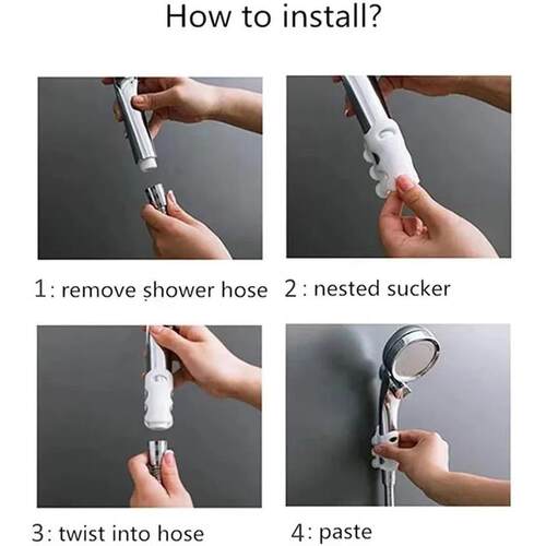 Shower Head Holder Punch-Free Shower Head Wall Mounting Brac
