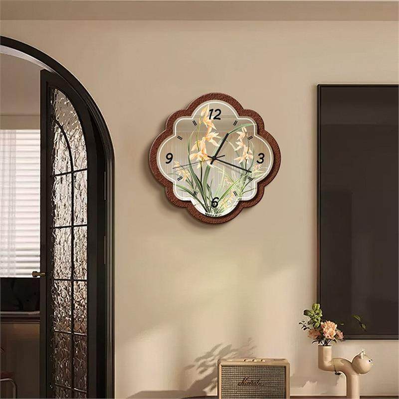 中古风钟表挂钟客厅2024新款带镜面静音网红法式复古餐厅时钟挂墙,鲜花速递/花卉仿真/绿植园艺,割草机/草坪机,淘宝优惠券,粉丝福利购,淘宝优惠卷
