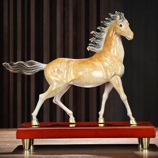 铜马摆件马上发财高档彩铜工艺品家居玄关生肖马装饰品办公室摆设