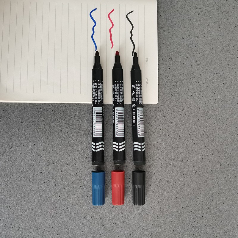 Black Oilbased Marker Art Painting Outline Pen Singlehead Ma图片