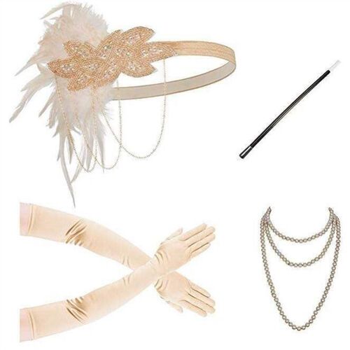 1920s Great Gatsby Party Costume Accessories Set Headband