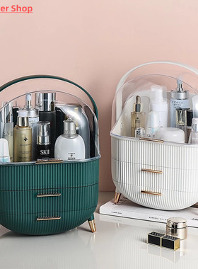 Fashion Big Capacity Cosmetic Storage Box Waterproof Dustpro