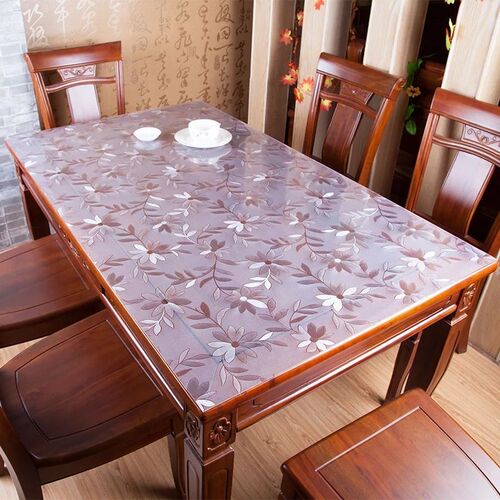 1mm Soft Glass Tablecloth PVC transparent D waterproof Oilp