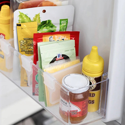 4pcs Refrigerator Storage Partition Board Retractable Plasti