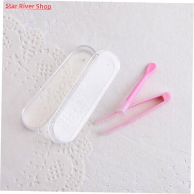 1 Set Color Contact Lens Case Box Tweezers and Suction Stick