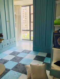 bedroom soft crawling foam diy children mat rug Fluffy floor