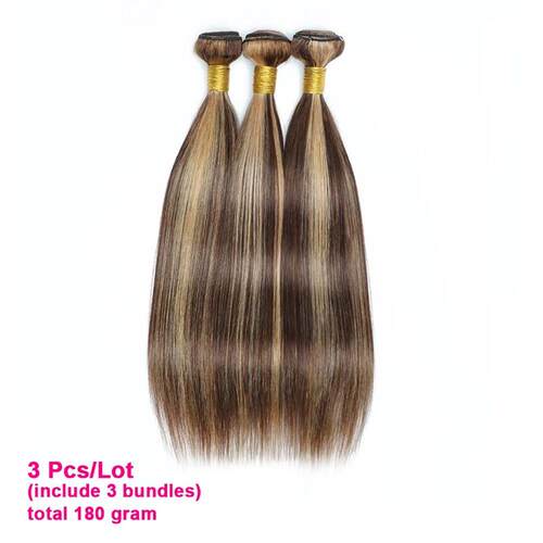 KissHair 60Gram P4/27 Highlight Human Hair Bundles 10 to 22