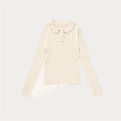 Girls Bottoming Shirt Childrens Lapel Pit Sweater Long Sle