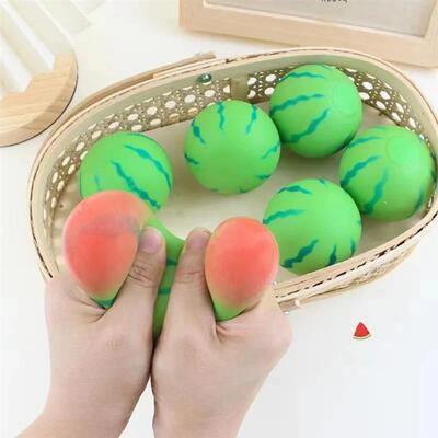 1PC New Artificial Fruit Watermelon Squeeze Toys Slow Reboun