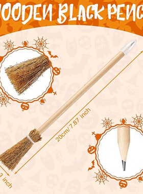 40 Pcs Witch Broom Pencils for Halloween Broomstick Ballpoin