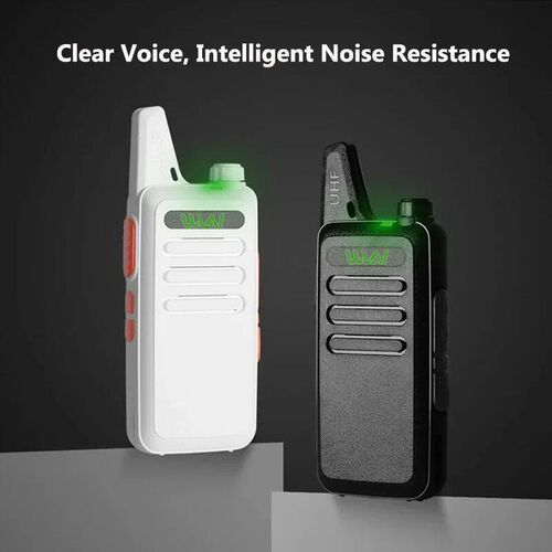 Portable Wireless Walkie Talkie Long Range UHF 16 Storage Ch