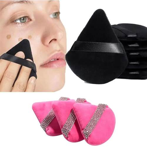 Diamond Triangle Powder Puff Velvet Sponge Triangle Powder P