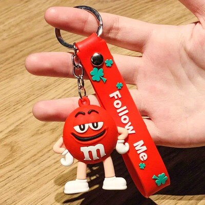 Web Celebrity Hot Style Key Chains Cute M Bean Cartoon Keych