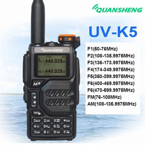 Portable Radio QUANSHENG UV-K5 UHF VHF 5W Wireless Frequency