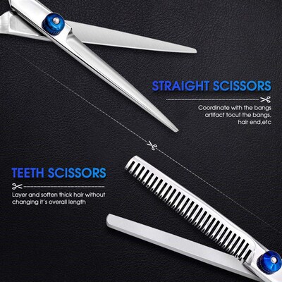 Hair Cutting Scissors Kits Hairdressing Shears Set Thinning