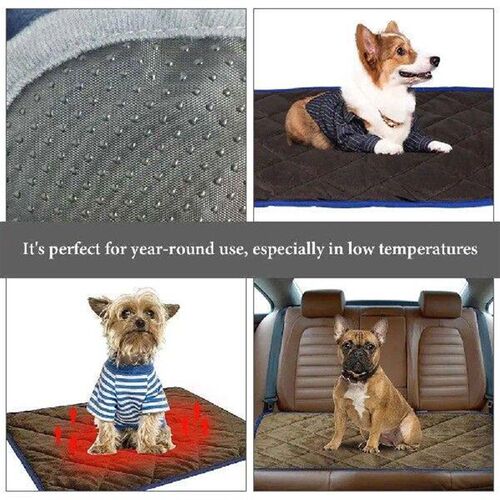 Pet Self Warming Pad Heated Dog Bed Blanket Heating Pads