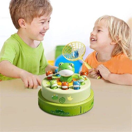 Frog Bounce and Catch Toy Interactive Educational Tabletop