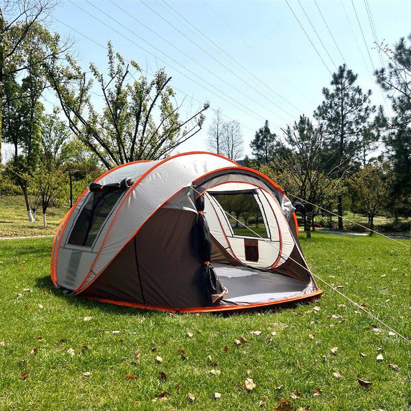 A pop-up tent for family travel, waterproof camping boat ten