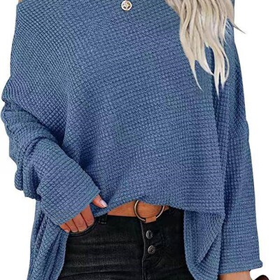 RX6615 Autumn and winter2023 AliExpress Womens Knitted Top