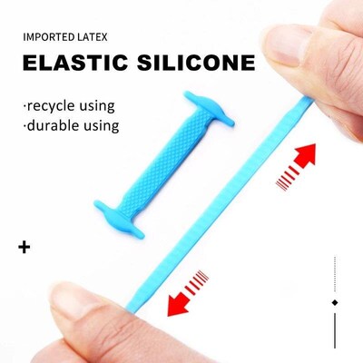 2024 New Silicone Elastic Shoelaces No Tie Shoelace Lacing K