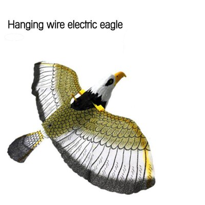 Electric Bird Repellent With Music Hanging Eagle Flying Bird