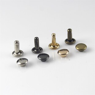 100sets 6/8mm Metal Double Cap Rivets Studs Round Rivet for