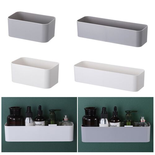 Wall Mounted Organizer Makeup Table Storage Box Shelf Adhesi